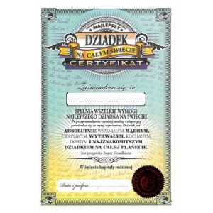Certyfikat Pan Dragon Dziadek